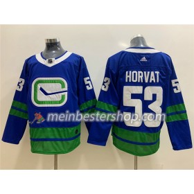 Vancouver Canucks Bo Horvat 53 Alternate Adidas 2019-2020 Blau Trikot Authentic - Herren